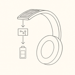 Solar Powered Headphones Wireless Audio, No Charging Needed